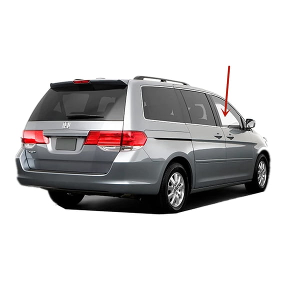 Passenger Right Side Front Door Window Door Glass Compatible with Honda Odyssey Mini Van 2005-2010