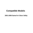 thumbnail image 1 of Passenger Right Side Front Door Window Door Glass Compatible with Hyundai Santa Fe 2001-2006 Models, 1 of 5