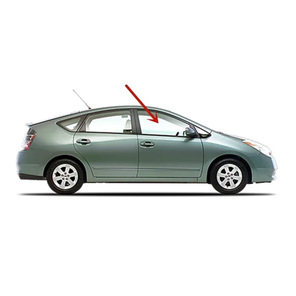 Passenger Right Side Front Door Window Door Glass Compatible with Toyota Prius 2004-2009 Models
