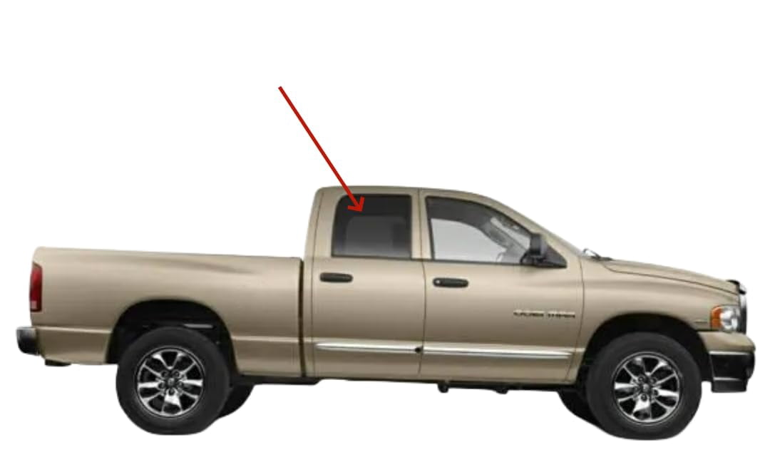 Passenger Side Door Window Glass For 2002-2008 Dodge Ram 1500 2500 3500 Standard Cab