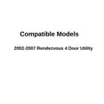 thumbnail image 1 of Passenger Right Side Rear Door Window Door Glass Compatible with Buick Rendezvous 2002-2007 Models, 1 of 4
