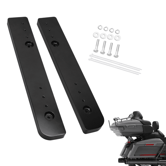 Passenger Seat Adjustable 1"-3" Trunk Relocator Kit Mount Extend Plate Compatible with for Touring Road King Electra Street Road Glide Trikes Tri Glide Tour Pak Pack 2014-2023