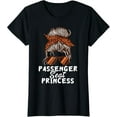 thumbnail image 1 of Passenger Seat Princess Messy Bun Co-driver Car Driver Seat T-Shirt, 1 of 3