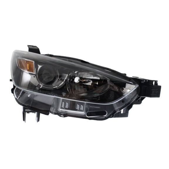 Passenger Side Clear Lens Headlight Assembly Without Bulbs - Composite Type