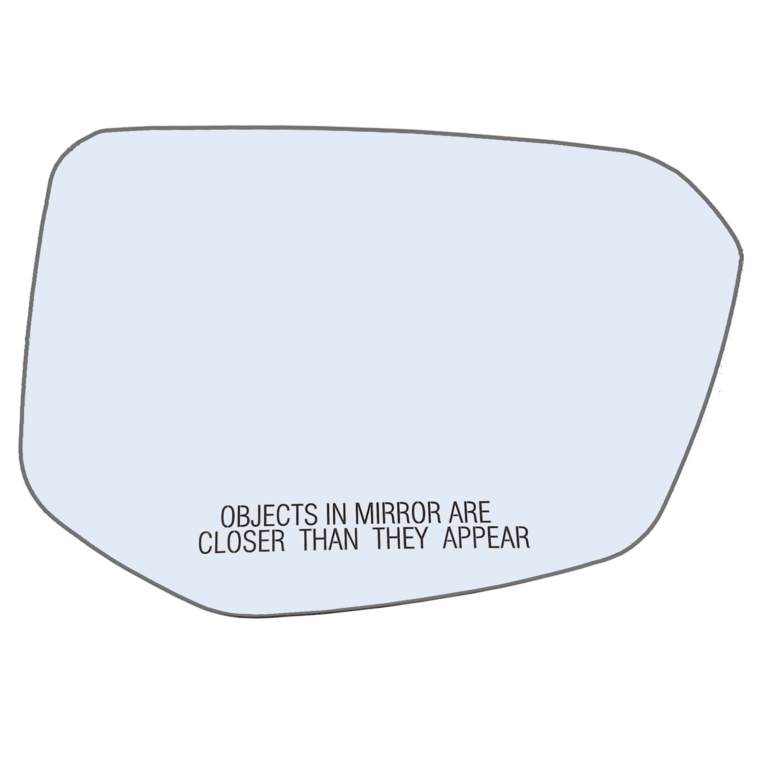 Passenger Side Door Mirror Glass Replacement with Plastic Backing