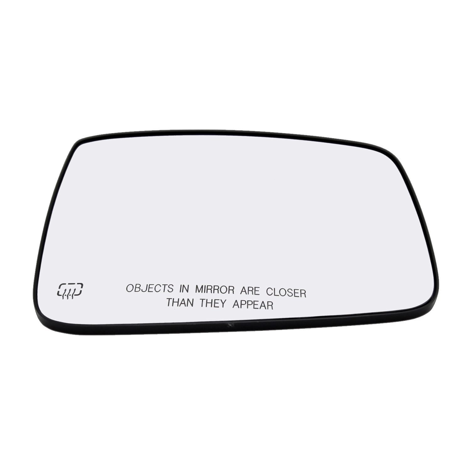 Passenger Side Door Mirror Glass Replacement with Plastic Backing Defrost Fits Dodge RAM 1500