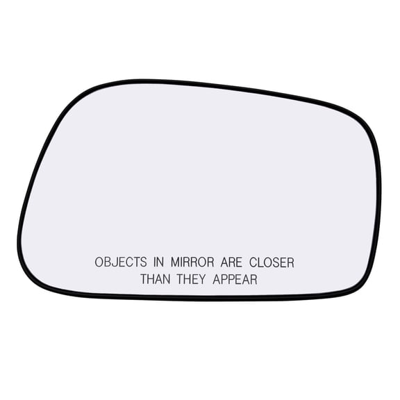 Rugged TUFF Passenger Side Mirror Glass Replacement for 03-08 Toyota Corolla, Matrix, 03-08 Pontiac Vibe (Non-Heat)