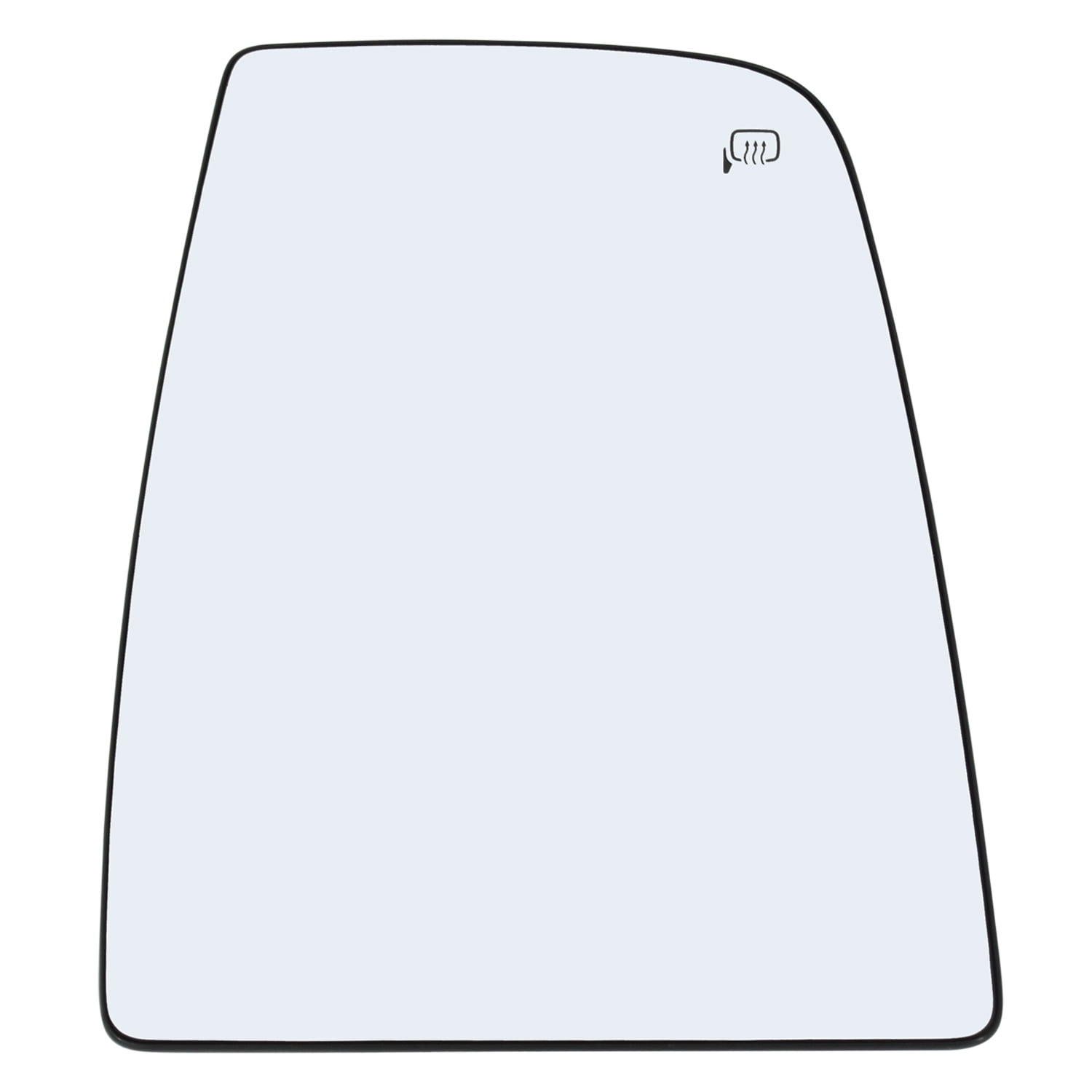 Passenger Side Door Upper Mirror Glass Replacement with Plastic Backing