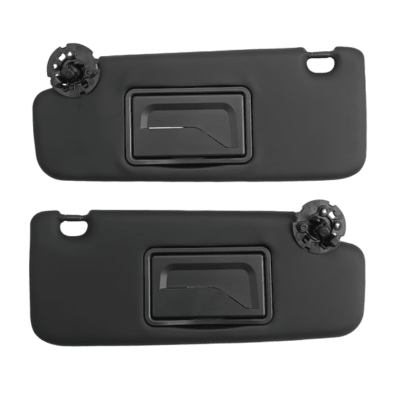 Passenger Side And Driver Side Sun Visor For Chevrolet Chevy Cruze 2011 2012 2013 2014 2015 2016 2017 2018 2019 With Vanity Mirror Replacement OEM 95034256 95034253 84126667 84126658-black