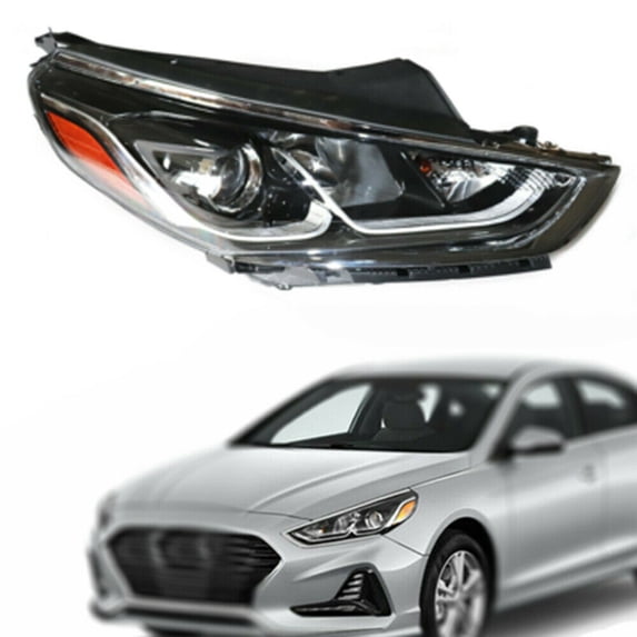 Passenger Side Halogen Headlight For Hyundai Sonata 2019 Preferred Sedan 4-Door Fit Hyundai Sonata 2018 Hybrid Limited Sedan Passenger Side Halogen Headlight Hyundai Sonata 2019 Essential Sedan