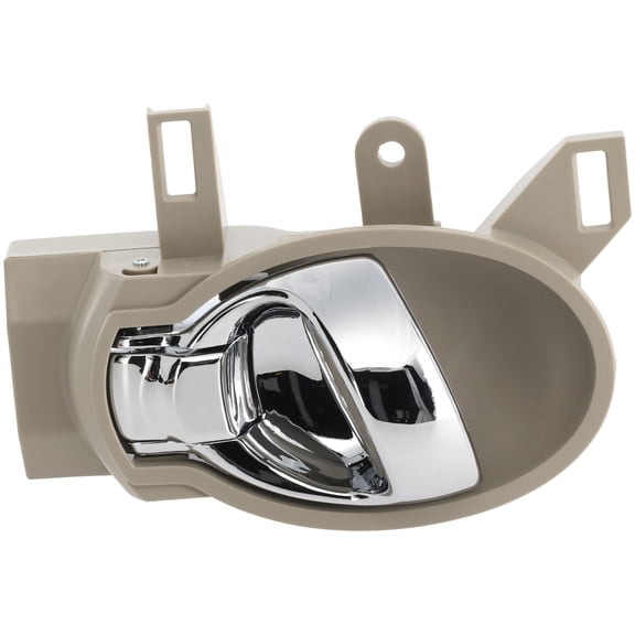 Passenger Side Interior Door Handle Gray Bezel with Chrome Lever with Door Lock Button Wagon for Nissan CUBE 0914 / VERSA 1215