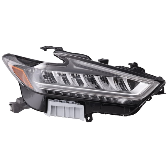 Passenger Side LED Headlight With bulb(s) Clear Lens Chrome Interior CAPA for 2019-2020 Nissan Maxima S 6 Cyl 3.5L