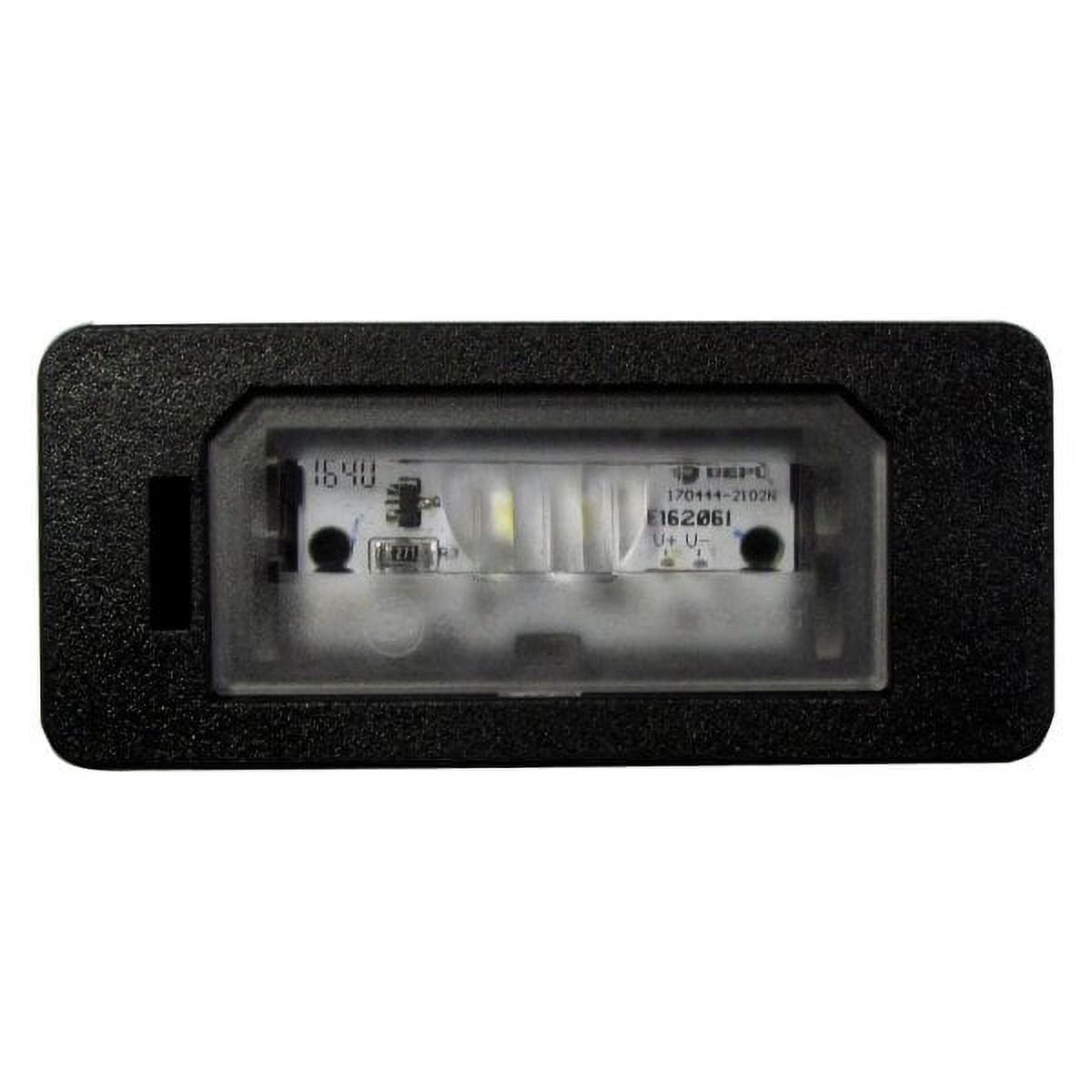 Passenger Side LED License Plate Light Assembly for BMW 1-Series 2008-2013