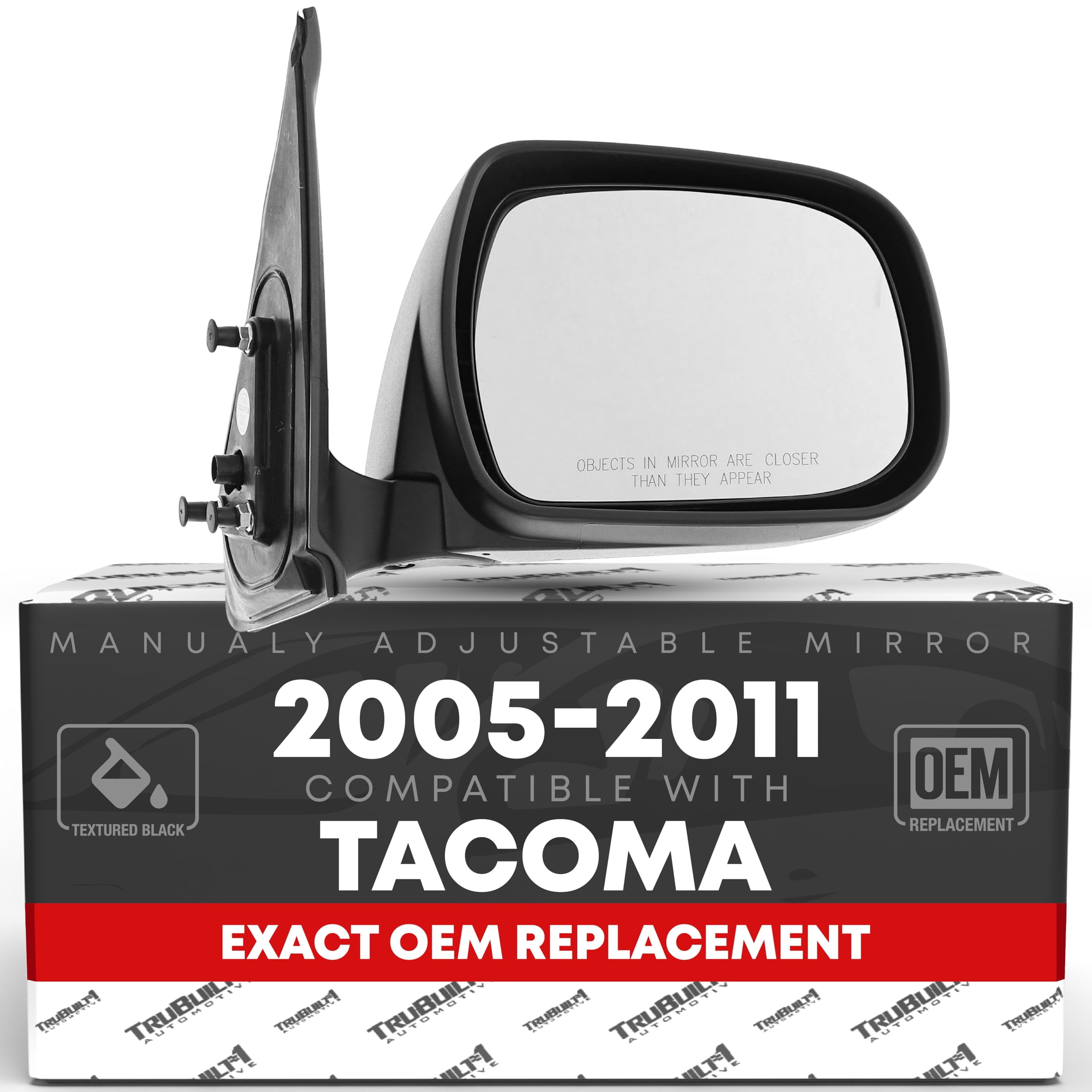 Passenger Side Power Mirror Replacement For 2005-2011 Toyota Tacoma - Right Side, 3-Pin, OEM Fit 8791004180C0 2 thumbnail image