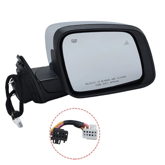Passenger Side Mirror w/ Manual Fold Blind Spot For 2011-22 Jeep Grand Cherokee