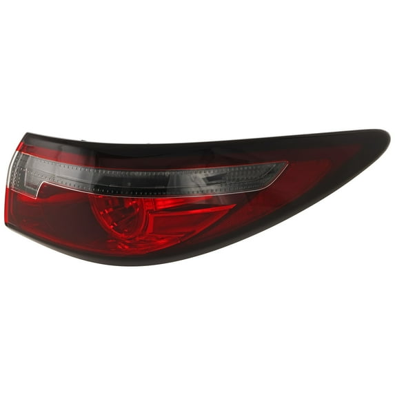Passenger Side Outer Tail Light with Bulb LED For Models with Signature Lighting CAPA for 2018-2021 Mazda 6 GS 4 Cyl 2.5L