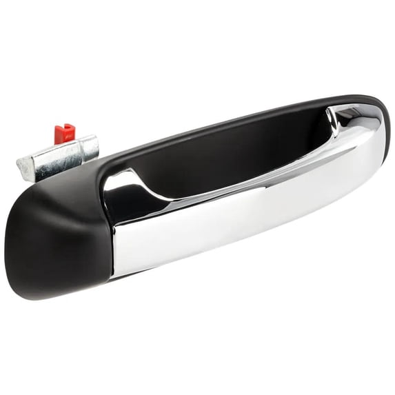 Passenger Side Rear Exterior Door Handle Compatible with 2007-2009 Chrysler Aspen Dodge Durango Chrome Lever Black Bezel Without Key Hole 1EH601XRAA-PFM Limited Limited Hybrid