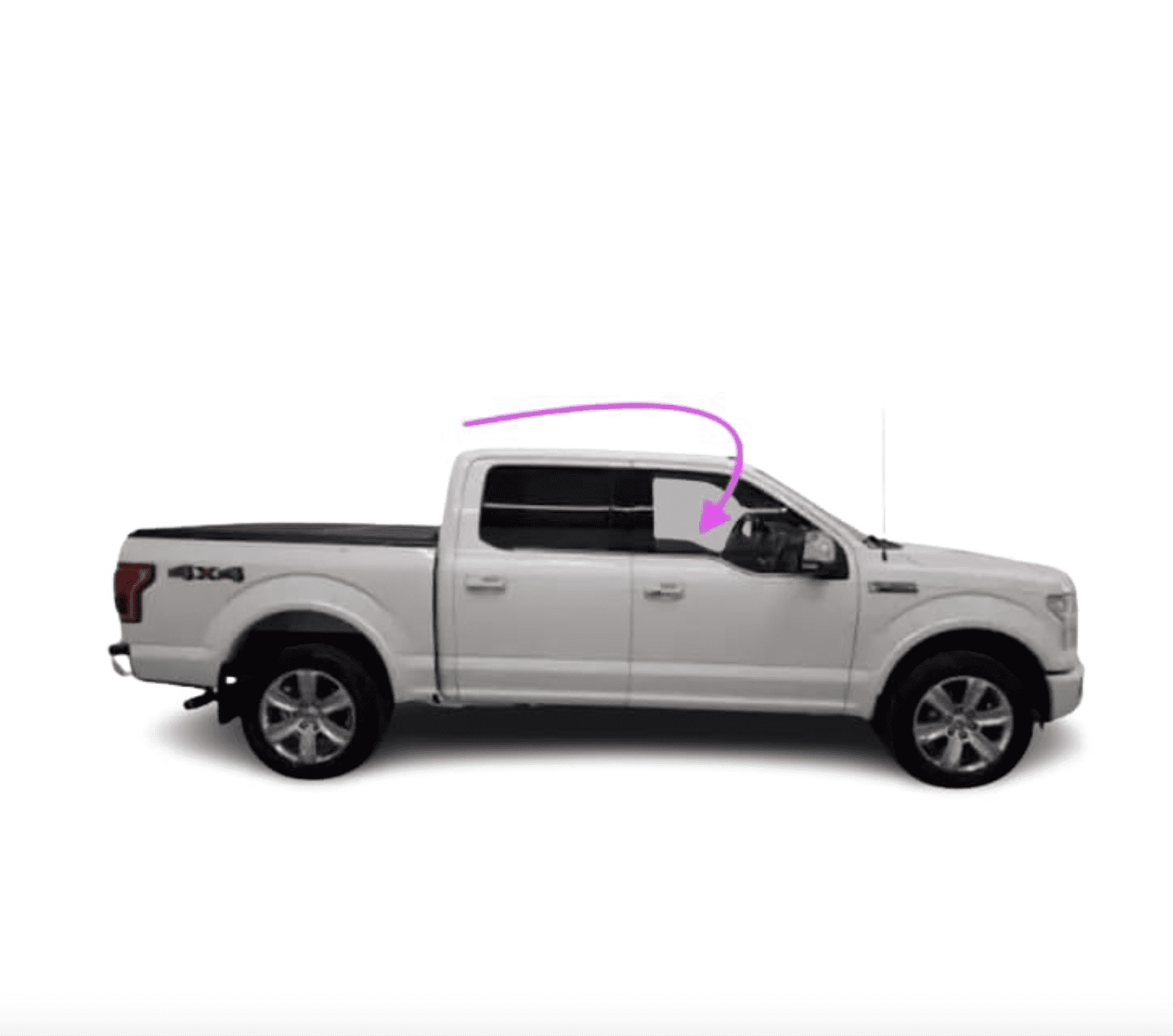 Passenger Side/Right Front Door Window Glass Compatible With Ford F250 ...