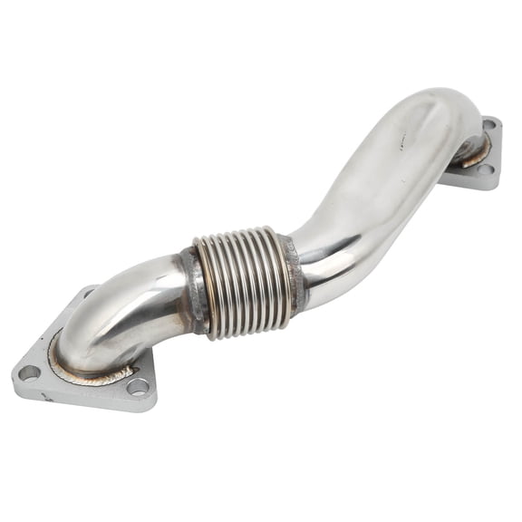 Passenger Side Up Exhaust Pipe Stainless Steel Direct Replacement Compatible with Duramax LB7 6.6L Truck Engine