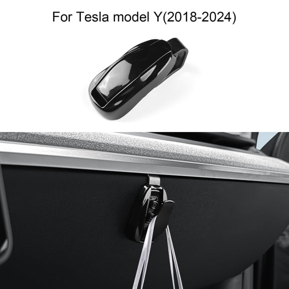 Passenger Side Utility Box Hook Interior Accessory Car glove box hook for 2018-2024 Tesla Model Y 1pcs, Black