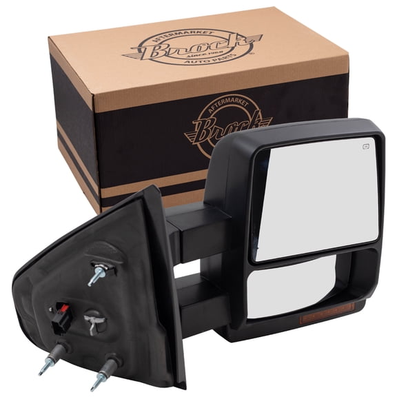 Brock Power Mirror for 2007-2014 F-150 Extendable Turn Signal Indicator Puddle Lamp Heated Right