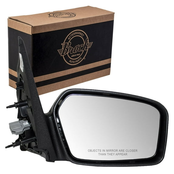 Passengers Power Side View Mirror Textured Base with Smooth Cover Replacement for 2006-2010 Fusion Milan 6E5Z17682A