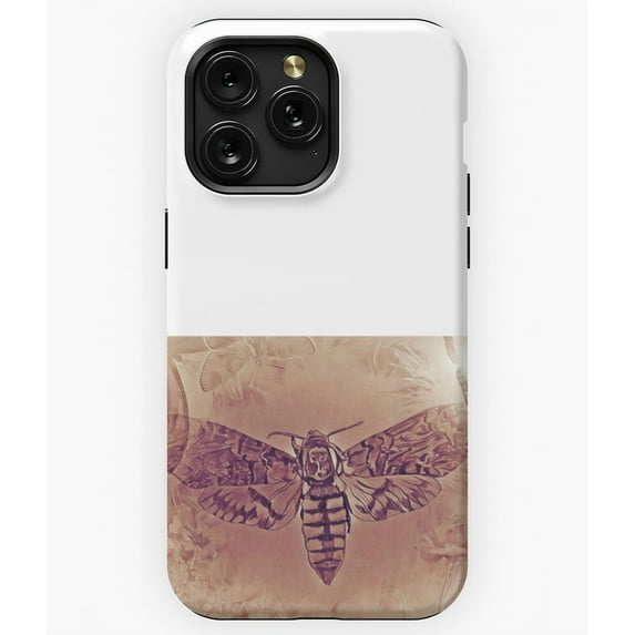 Passing Head Moth Gothic Horror Art Insect G2295 Phone Case for iPhone17 16 15 14 13 12 11 Pro Max