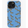 thumbnail image 1 of Passing's Head Moths Blue Insect Pattern G2294 Phone Case for iPhone17 16 15 14 13 12 11 Pro Max, 1 of 2