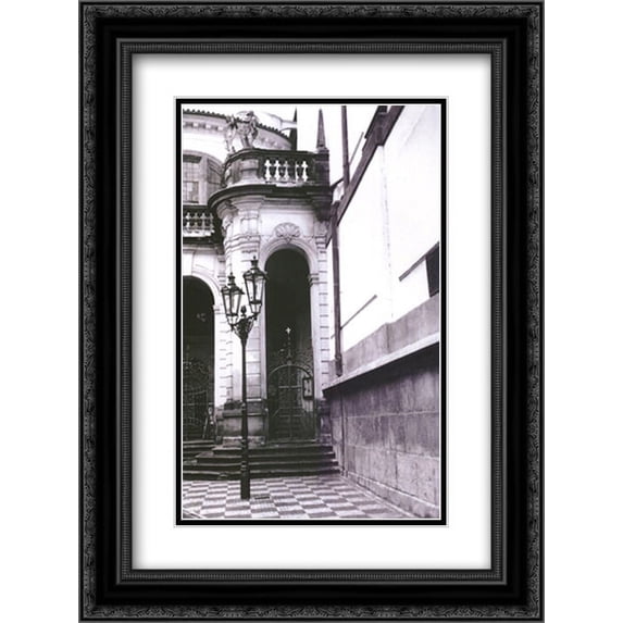 Passing through Prague III 2x Matted 17x23 Black Ornate Framed Art Print by Laura Denardo