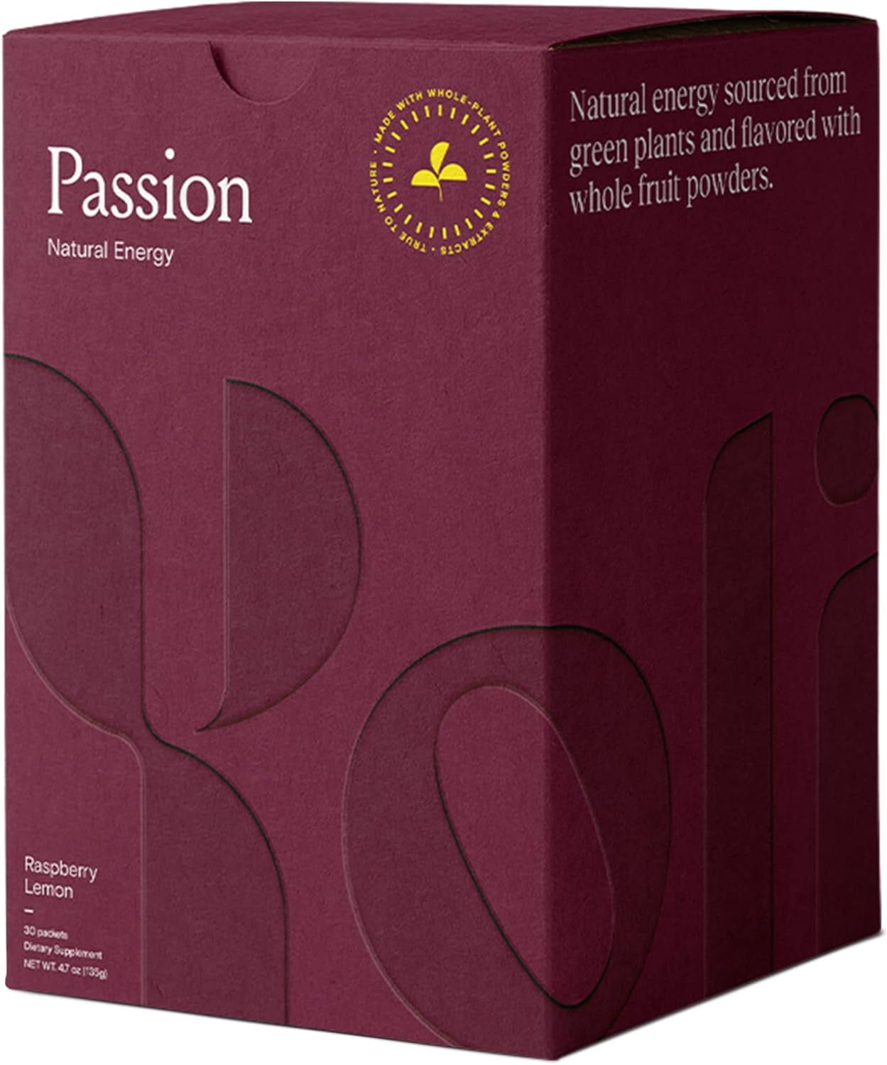 Passion Energy Drink Powder Mix Natural Energy Drink Mix for