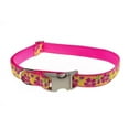 thumbnail image 1 of Passion Flowers Pink Dog Collar - Adjusts 18-28 in. - Large, 1 of 1