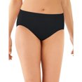 thumbnail image 1 of Passion For Comfort Stretch Microfiber Hi Cut Brief Panty 8 Black 8 BLACK, 1 of 1