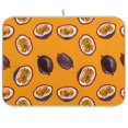 thumbnail image 1 of Passion Fruit Dish Drying Mat Dish Drainer Rack Mats Water Absorbent Non-Slip Easy Clean Heat Resistant for Kitchen Counter, 1 of 8