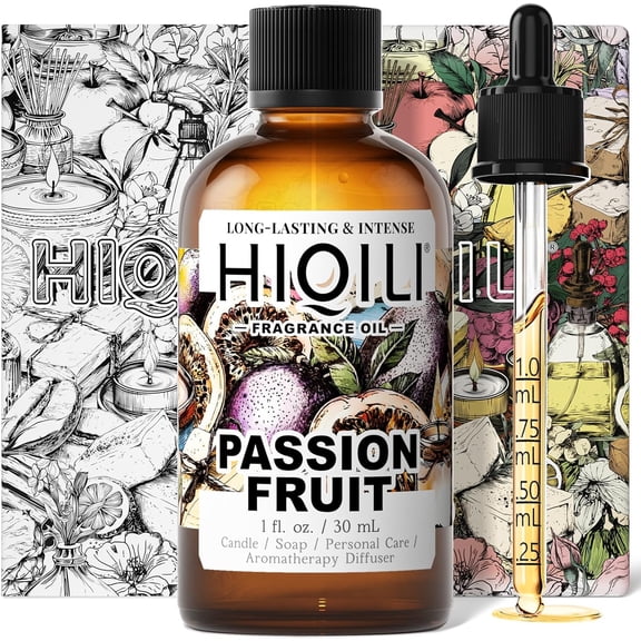 Passion Fruit Fragrance Oil for Home Diffuser, Oil Burner, Great for Soap, Candle & Perfume Making, Add to Body Lotion - 1 Fl Oz