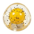 thumbnail image 1 of Passion Fruit Squishy Stress Ball with Handmade Sensory Squeeze Design, 1-Pack, Transparent Yellow and Black Seed Details, for Relaxation, Squeeze Toy, 1 of 4