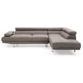 thumbnail image 1 of Riveredge 109 in. W 2-piece Polyester Twill L Shape Sectional Sofa in Gray-Color:Gray,Material:Polyester, 1 of 5