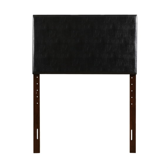 Passion Furniture Indoor Bedding Home Decorative Nova Black Twin Adjustable Headboard
