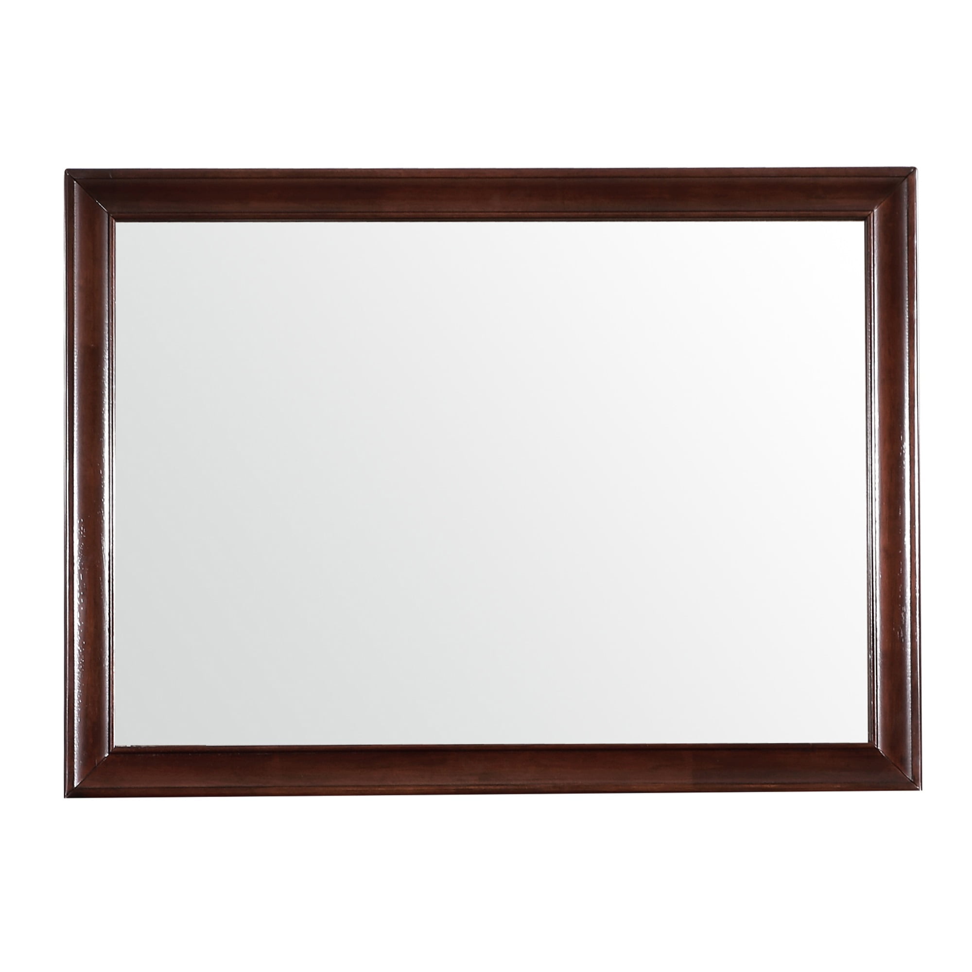 LaVita Modern Cappuccino Wood Framed 45x33 Dresser Mirror