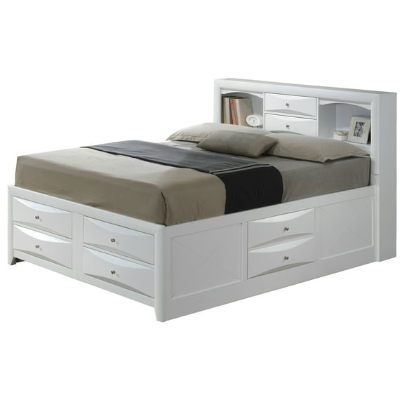 Marilla White King Panel Beds