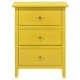 thumbnail image 1 of Passion Furniture Daniel 3-Drawer Yellow Nightstand (25 in. H x 15 in. W x 19 in. D), 1 of 3