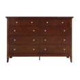 thumbnail image 1 of Passion Furniture Hammond 10-Drawer Cappuccino Double Dresser (39 in. X 18 in. X 58 in.), 1 of 7