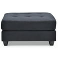 thumbnail image 1 of Passion Furniture Malone Black Tufted Ottoman, 1 of 5