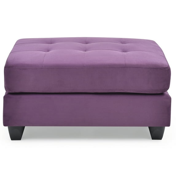 Malone Purple Tufted Ottoman
