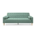 thumbnail image 1 of Passion Furniture PF-G833A-S Andrews 85 in. Flared Arm Polyester Straight Sofa in Teal, 1 of 5