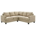 thumbnail image 1 of Passion Furniture Sandridge 80 in. W 2-piece Microfiber L Shape Sectional Sofa in Vanilla, 1 of 4