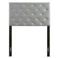 thumbnail image 1 of Super Nova 2 Light Grey Tufted Twin Headboard, 1 of 5