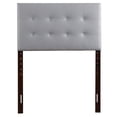 thumbnail image 1 of Super Nova Light Grey Twin Upholstered Tufted Panel Headboard, 1 of 5
