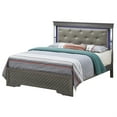 thumbnail image 1 of Passion Furniture Verona Metalic Black Queen Panel Beds, 1 of 5