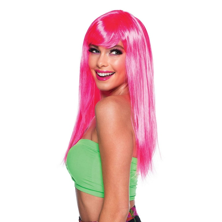 Passion Long Neon Pink Wig for Women Passion Long Neon Pink Wig for Women