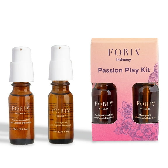 Passion Play Kit - Organic, All-Natural Travel Set Designed For Women - Awaken Oil & Massage Body Oil